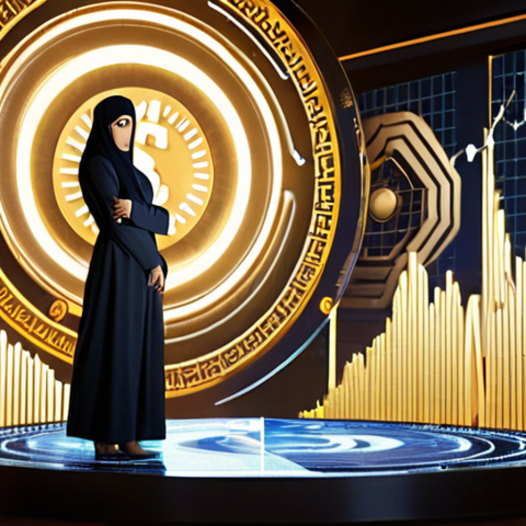 A serene and confident Arab businessman or businesswoman stands firmly on a illuminated, stable platform, symbolizing financial security. Around them, the background shows a dynamic, yet controlled, swirling vortex of various international currency symbols and abstract digital charts, representing market fluctuations. Subtle elements like a transparent shield or anchor visually convey protection against volatility. The overall atmosphere is one of calm assurance and strategic control in the face of global economic currents. Warm, professional lighting.