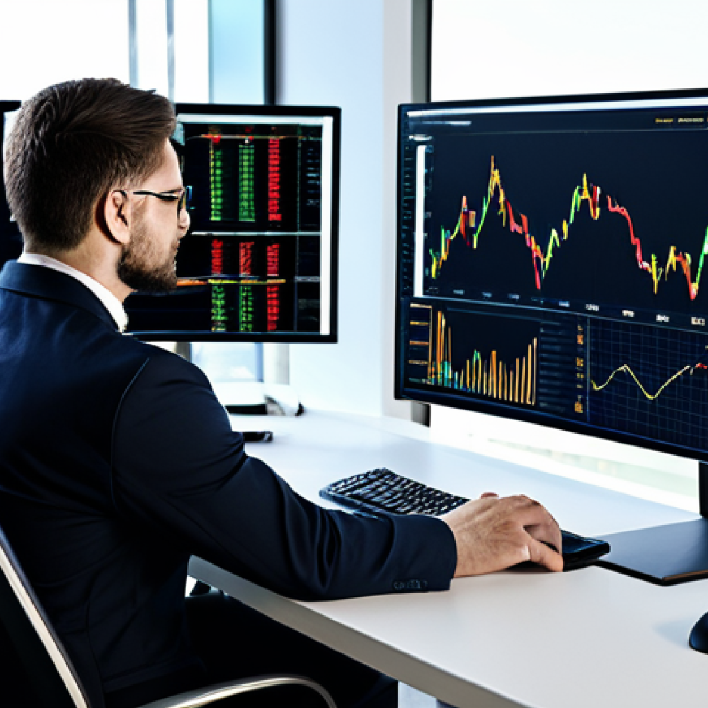 **Image Prompt 1: Data Analysis & Technology**
    "A professional financial analyst, fully clothed in business attire, working at a desk with multiple monitors displaying currency charts and data analytics dashboards, modern office environment, safe for work, appropriate content, perfect anatomy, correct proportions, natural pose, professional, high-quality rendering, well-formed hands, proper finger count, modest clothing."