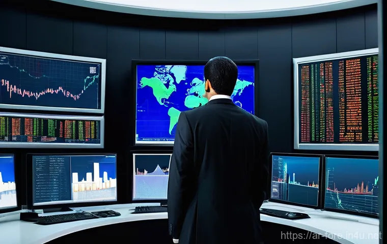 외환관리사와 외환 대출 심사 - **Prompt: The Astute Foreign Currency Manager**
    "A sophisticated and focused male foreign curren...