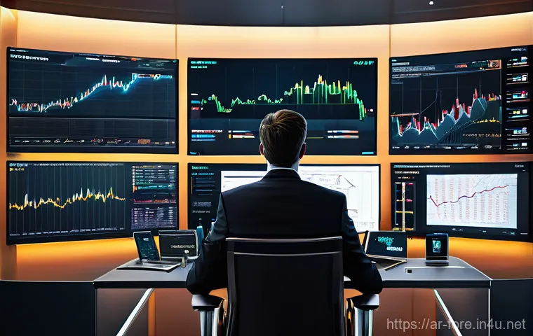 외환관리사와 주요 외환 통계 - **Prompt 1: The Modern Trader's Command Center**
    "A highly detailed, realistic image of a profes...