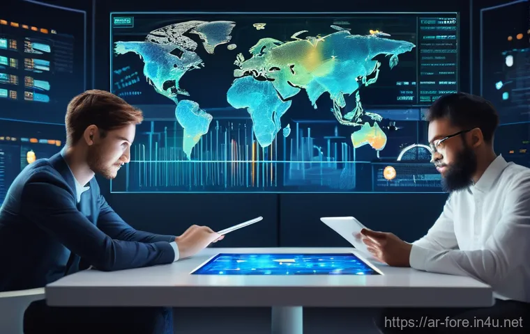 외환관리사와 주요 외환 통계 - **Prompt 1: The Modern Trader's Command Center**
    "A highly detailed, realistic image of a profes...