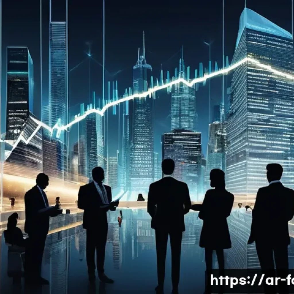 외환관리사와 외환 리스크 관리 - **Prompt:** A dynamic, overhead shot of a bustling financial hub at dusk, with towering skyscrapers ...