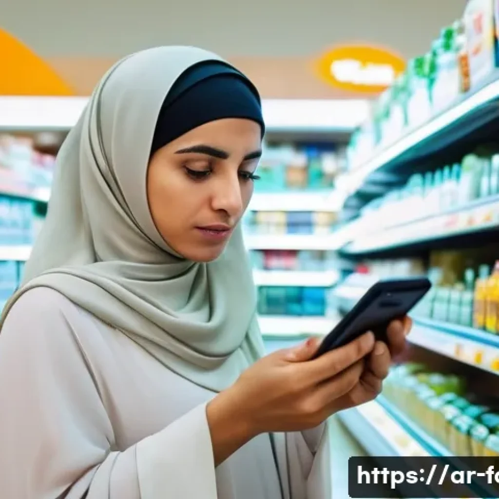 외환관리사와 외환 정책 변화 트렌드 분석 - A worried Arab woman in her late 30s, wearing a modest abaya and hijab, stands in a brightly lit, mo...